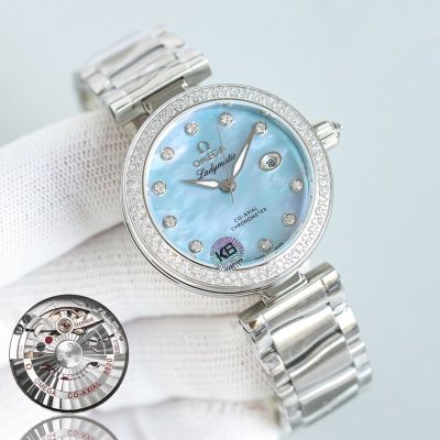 Omega Ladymatic Cal. 8520/8521 Movement 34*12MM Silver/Two-tone Gold Strap Lady Watch